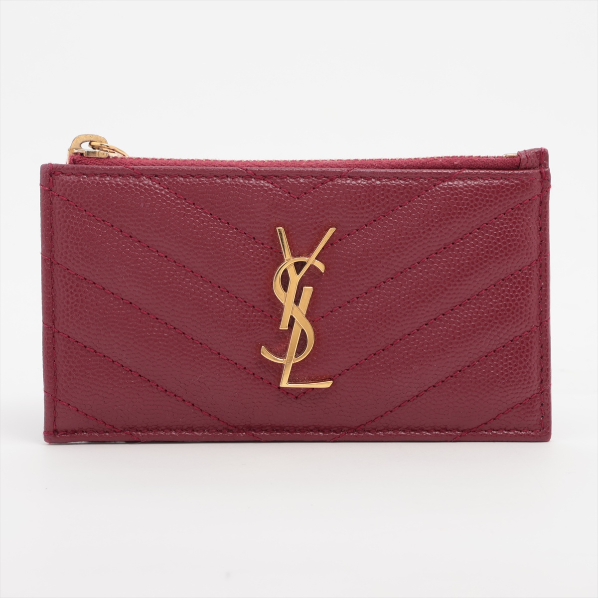 サンローランパリ Vステッチ YSLロゴ GBL607915 レザー
