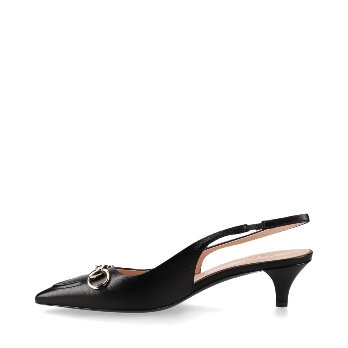 GUCCI(グッチ) パンプス 36 1/2C レディース ホースビット 黒 レザー