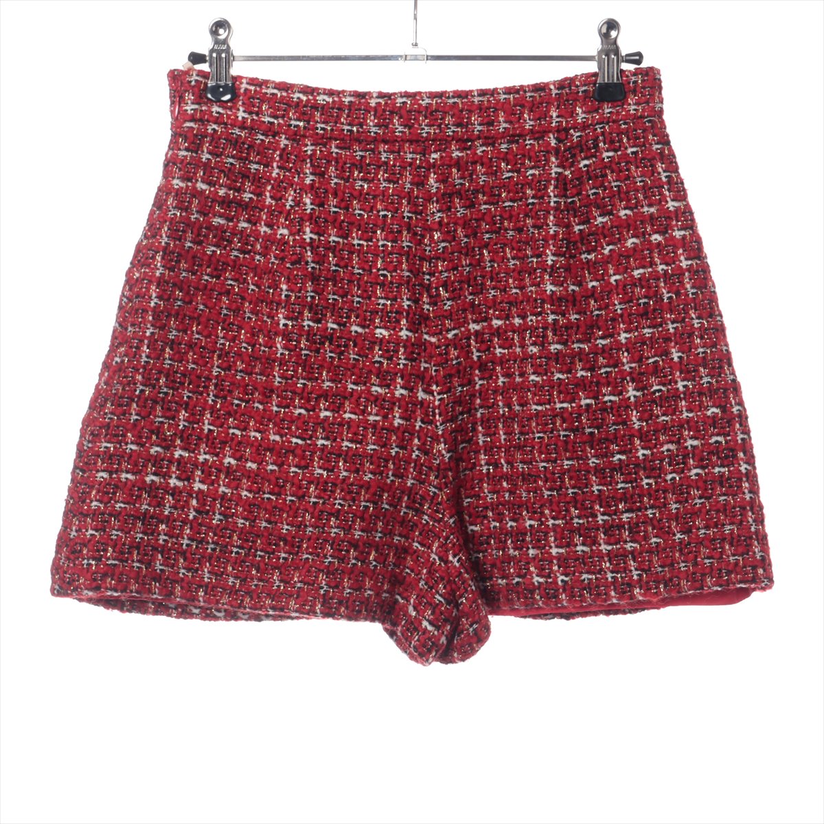 ヴァレンティノ ウール ショートパンツ 38 レディース レッド