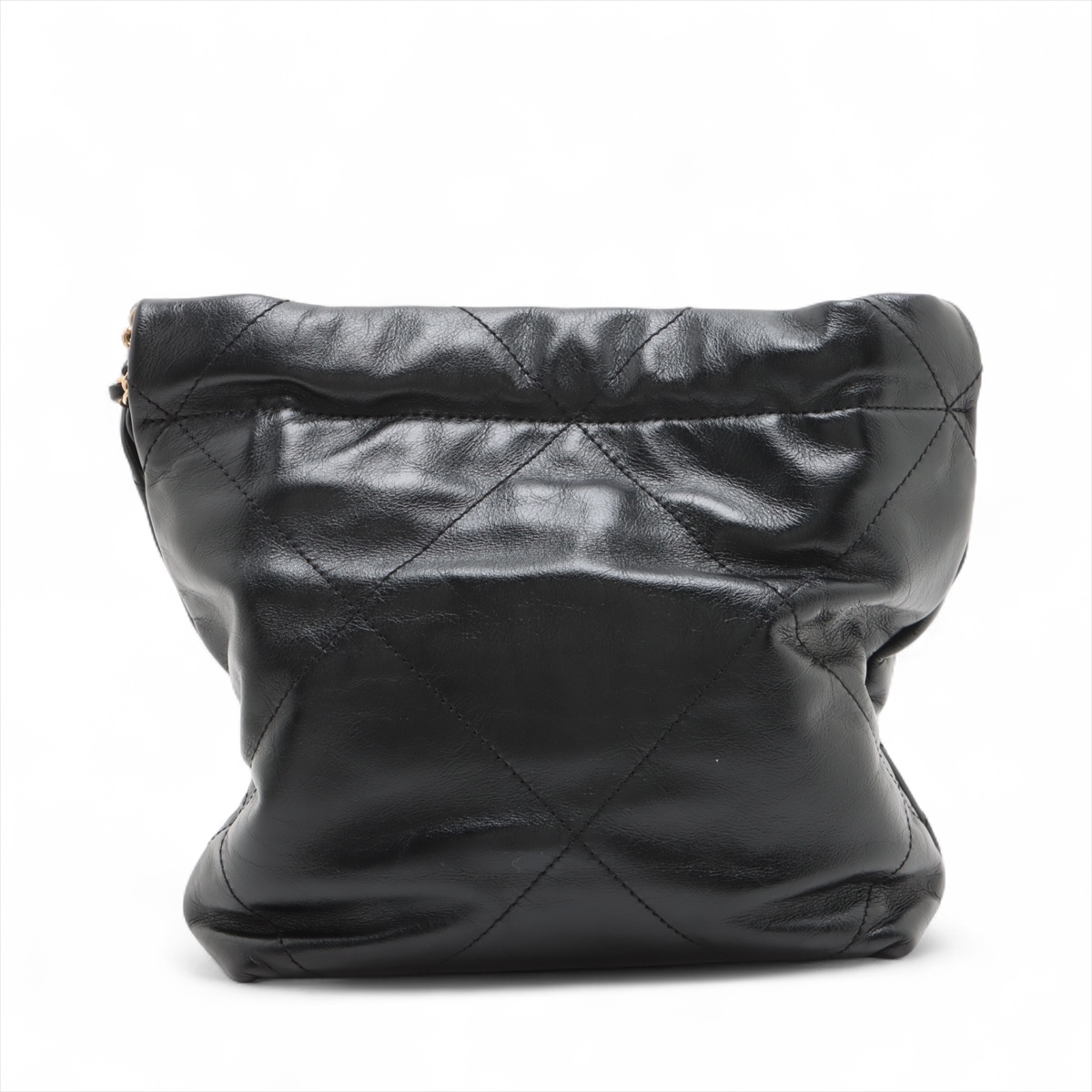 【CHANEL】シャネル シャネル22ミニ ショルダーバッグ ロゴ 大人気CHANEL シャネル22 ミニショルダーバッグ_CCマーク 黒ロゴ