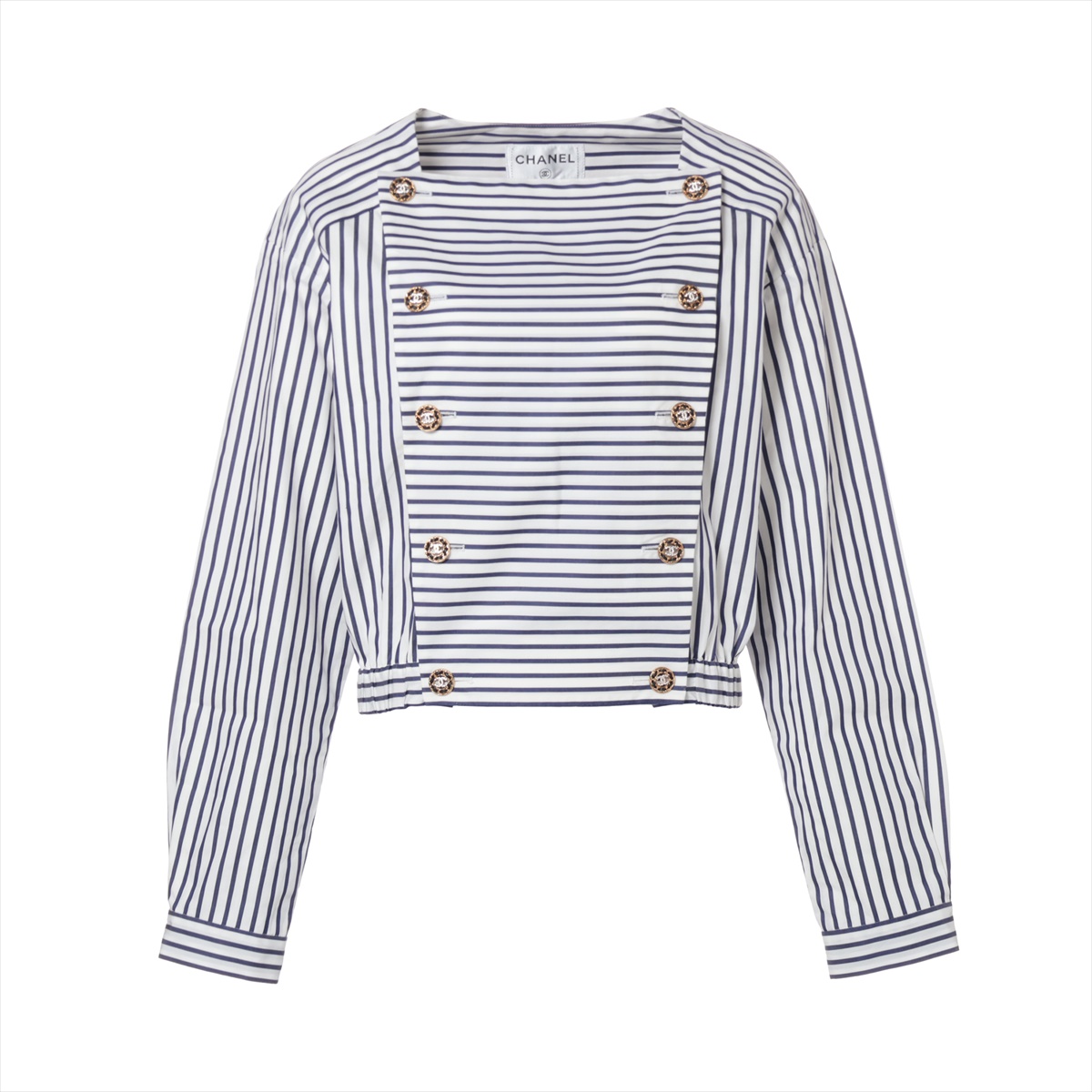 5156【美品】パラスパレス コットンシルク ピンタックブラウス L
