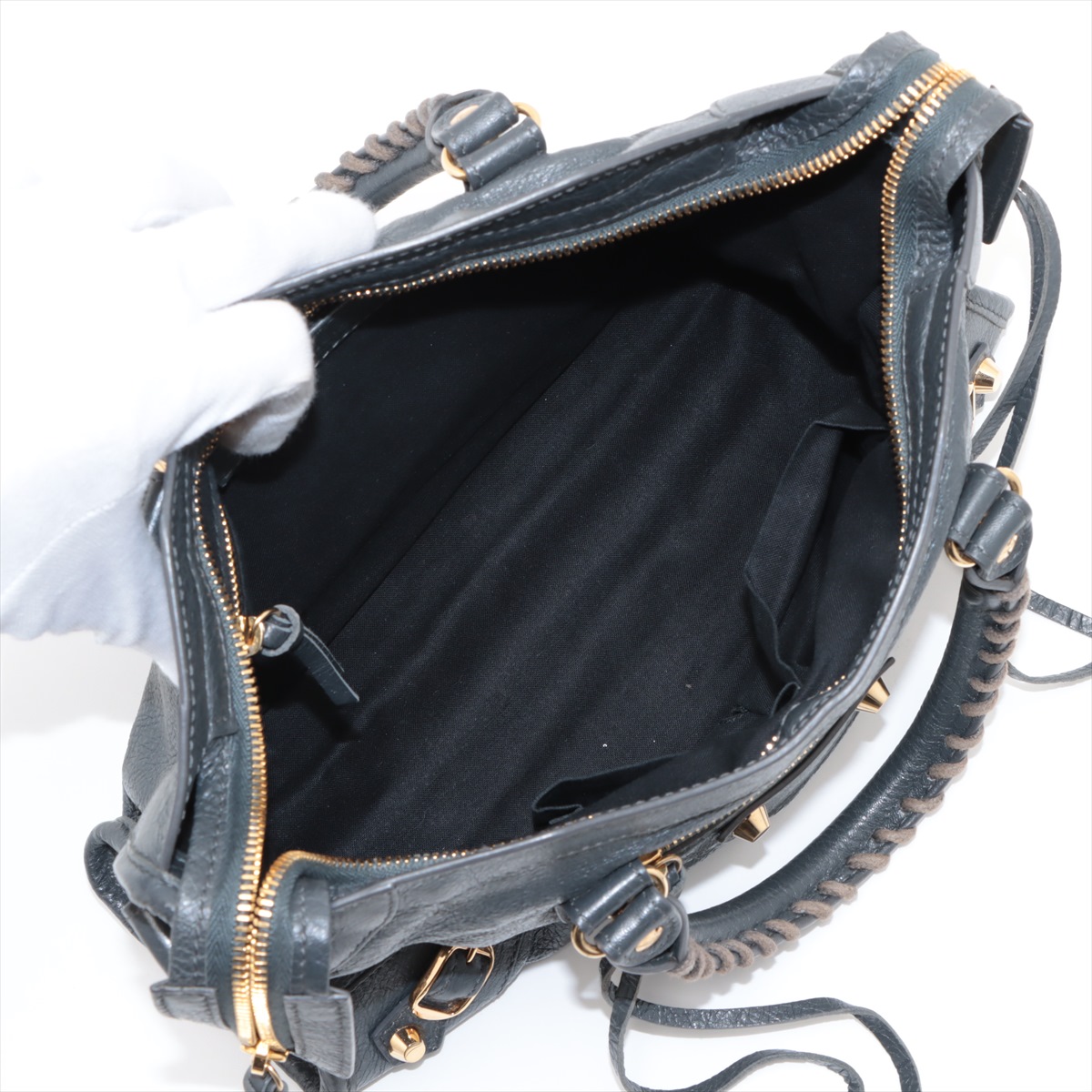 me様専用 バレンシアガ シティ431621 バッグ ダークグレー 正規品