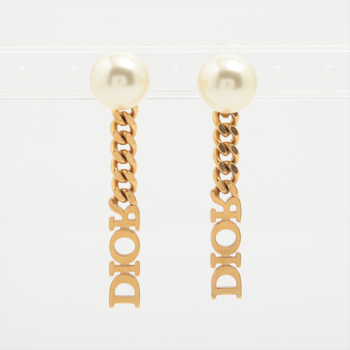 Dior ゴールド ピアス(両耳用) パール