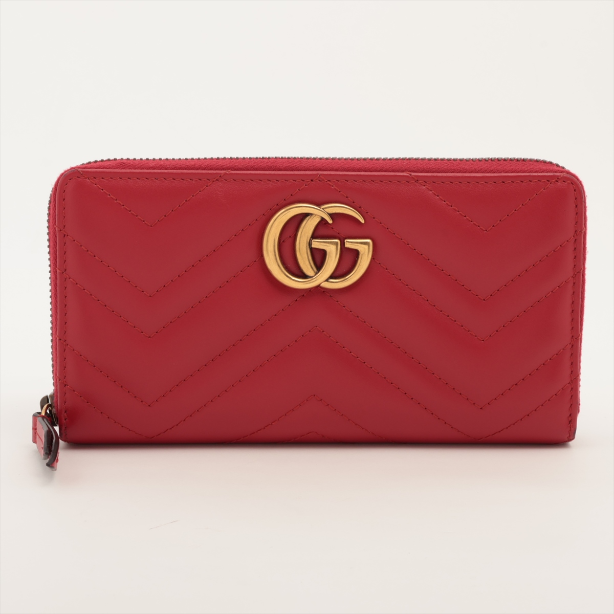 グッチ エンボスロゴ ラウンドジップ レザー オレンジ 656691 GUCCI グッチ エンボスロゴ ラウンドジップ 長財布 メンズ