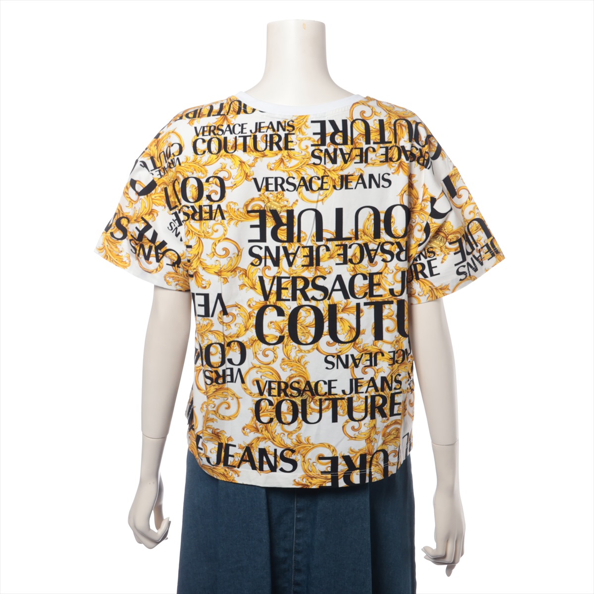 最安挑戦！ ヴェルサーチジーンズクチュール コットン IT38 Tシャツ トップス
