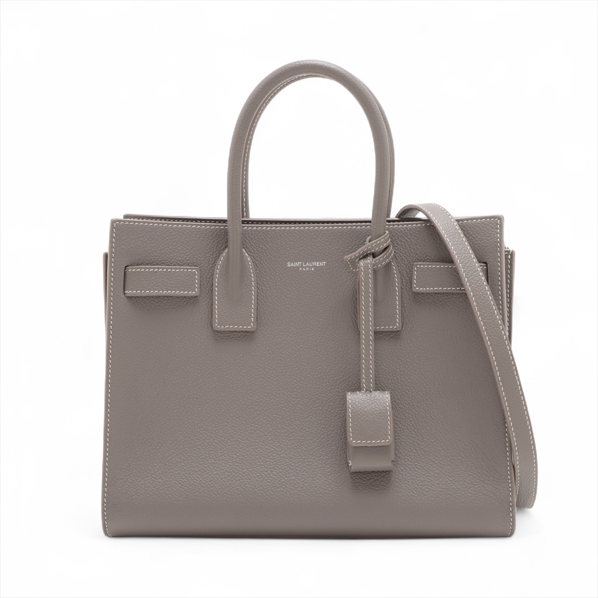 サンローランパリ ダッフルロック レザー 2WAYハンドバッグ