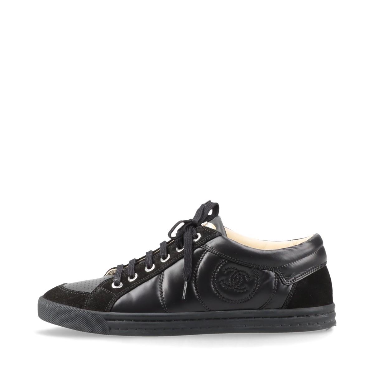 CHANEL ブラック スニーカー パール 36サイズ CHANEL スニーカー ブラック サイズ36 - メルカリ