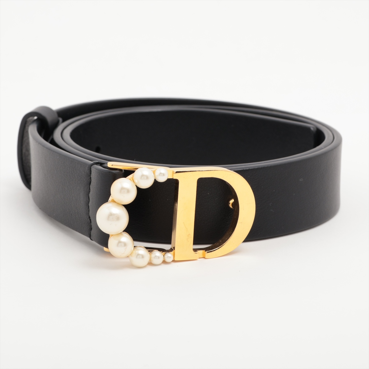 Christian Dior クリスチャンディオール ベルト CDロゴ 黒