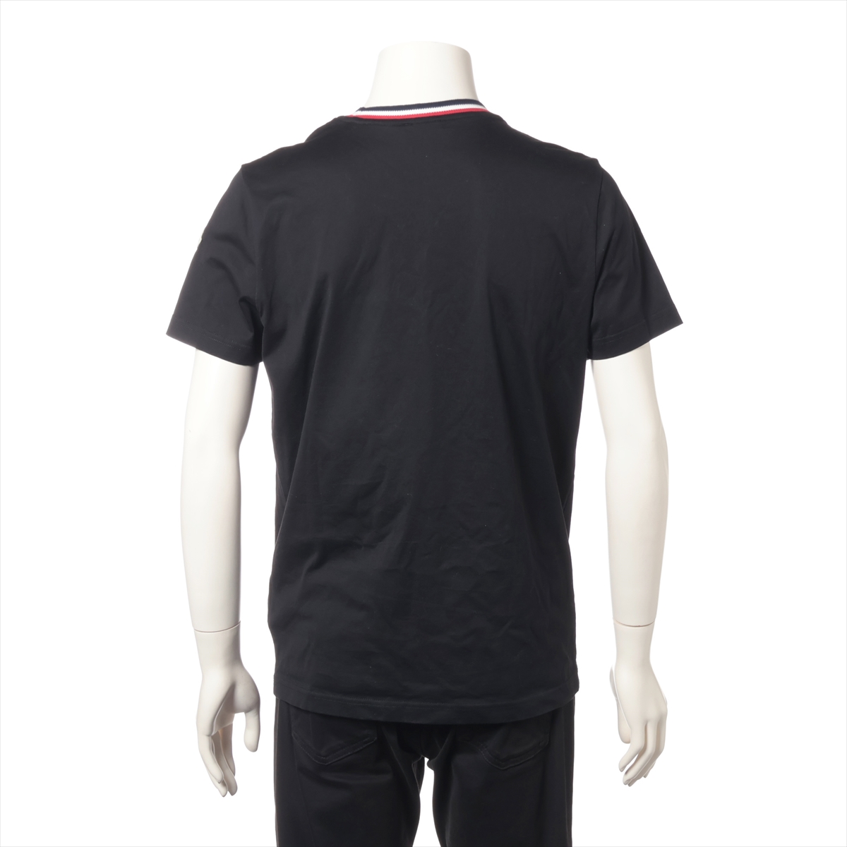 モンクレール 19年 コットン Tシャツ M メンズ ブラック