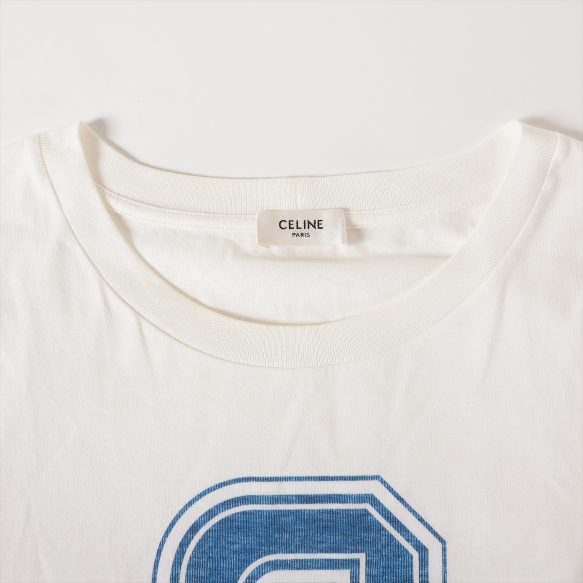セリーヌ エディ期 コットン Tシャツ S レディース ホワイト