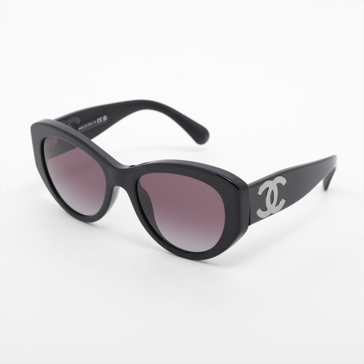 美品 CHANEL サングラス パール 4234-H ココマーク 丸型 ブラック CHANEL - 美品 シャネル ココマーク 4234‐H メタル フェイク
