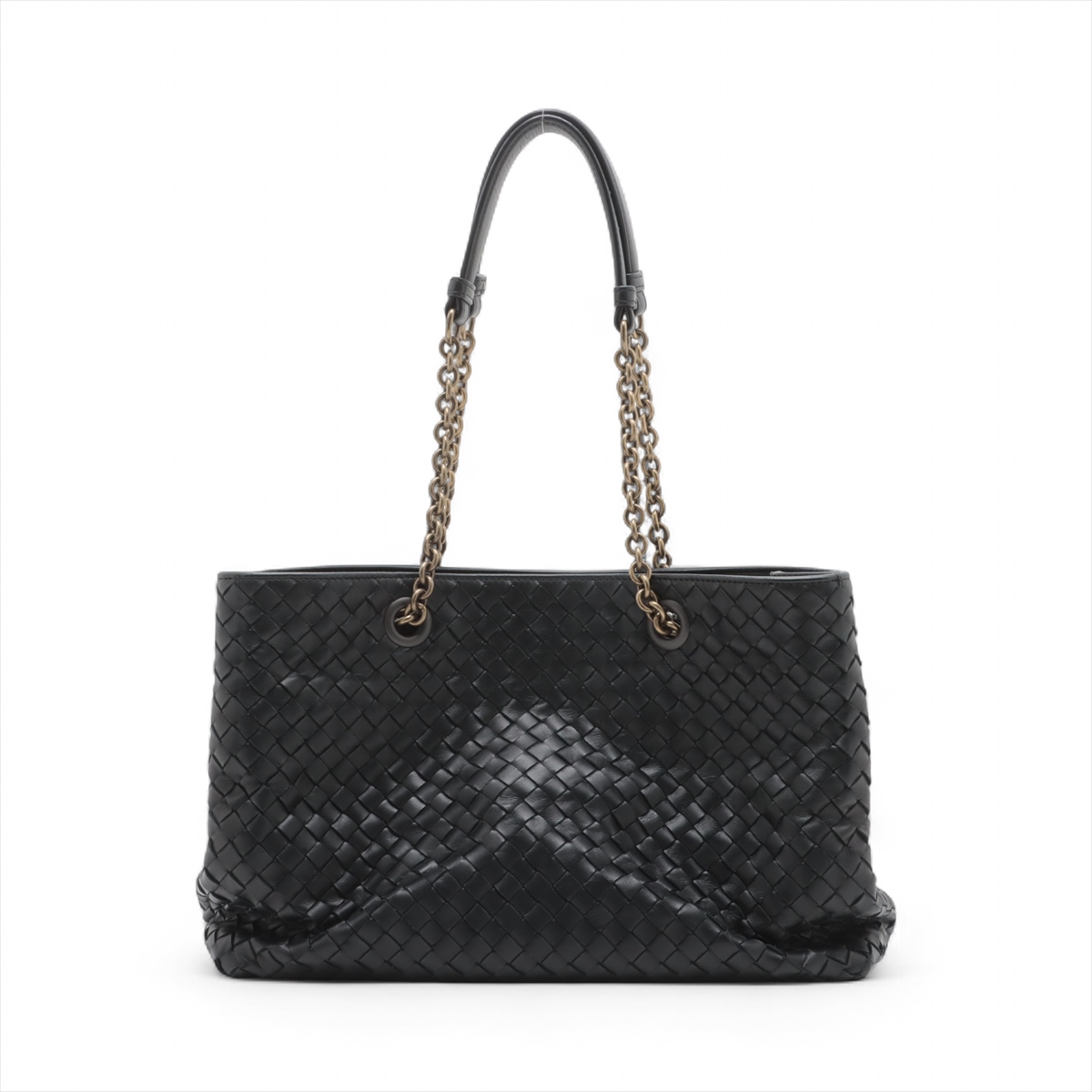 BOTTEGA VENETA(ボッテガヴェネタ) トートバッグ - 黒 レザー