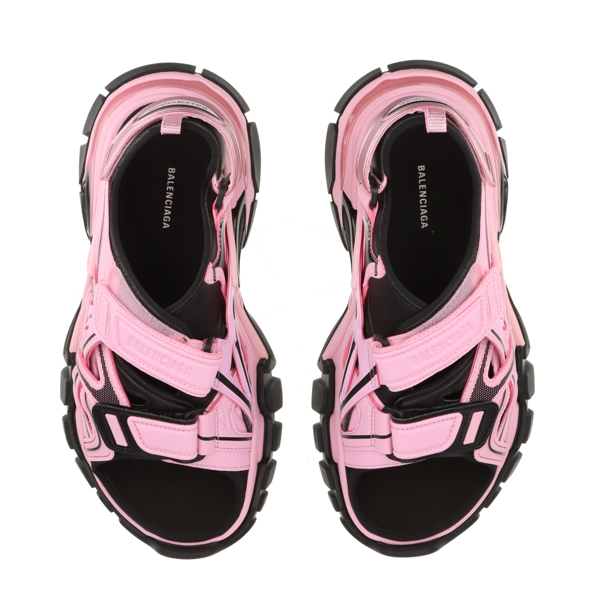 関税込【BALENCIAGA】トラックサンダル Pink バレンシアガ トラック フェイクレザー サンダル EU38