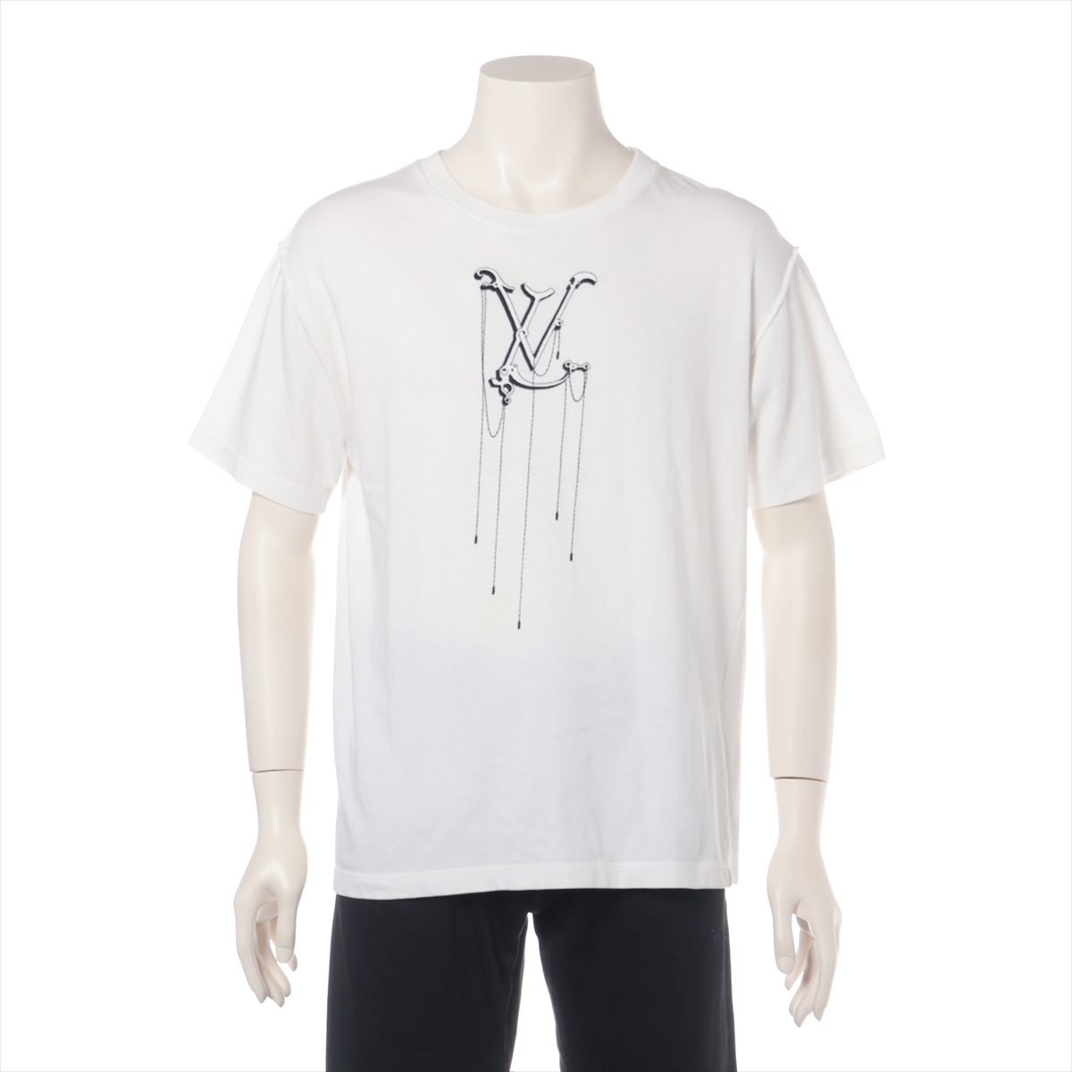 ヴィトン 20SS コットン Tシャツ M メンズ ホワイト RM201M