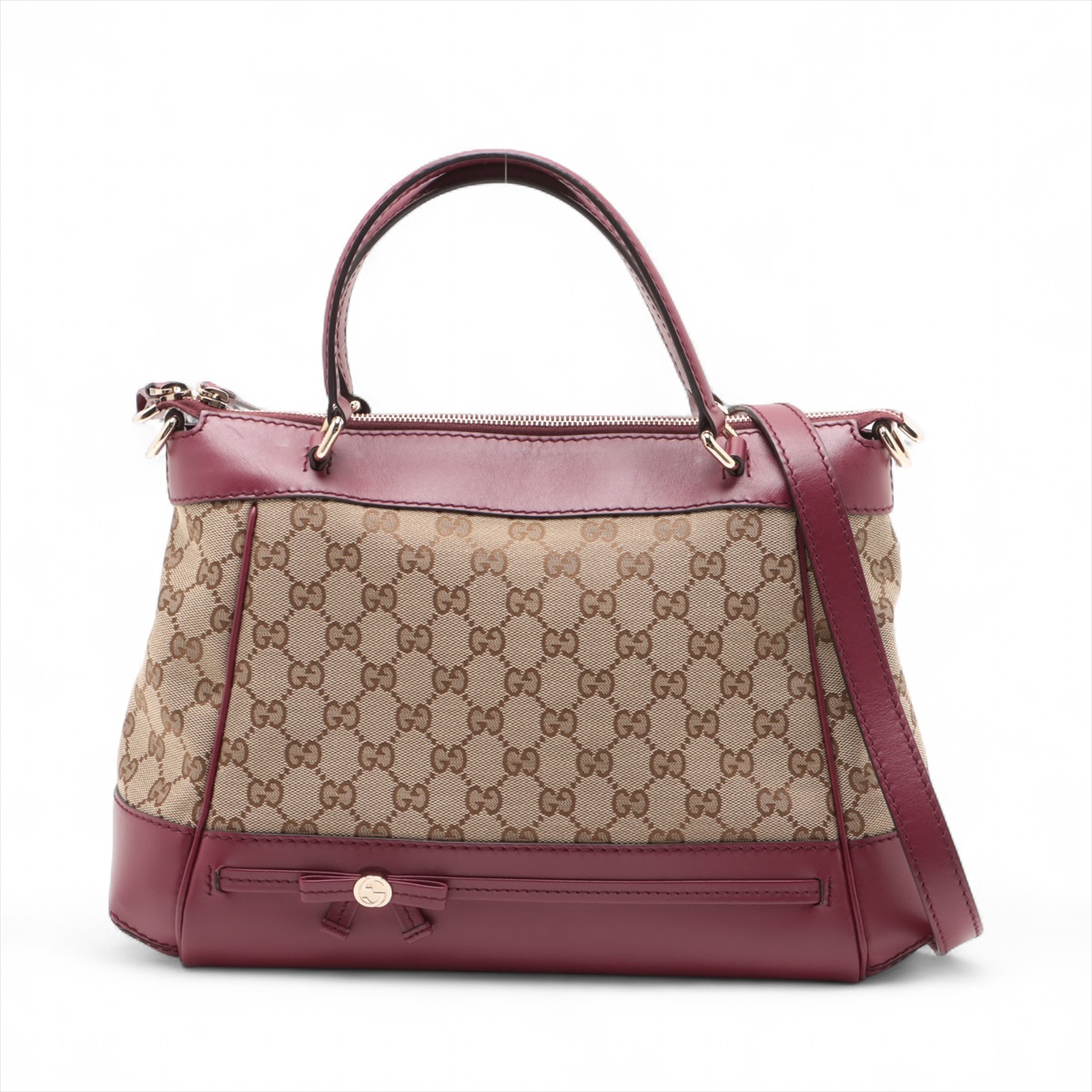 GUCCI グッチ GGキャンバス ハンドバッグ ショルダーバッグ 2WAY