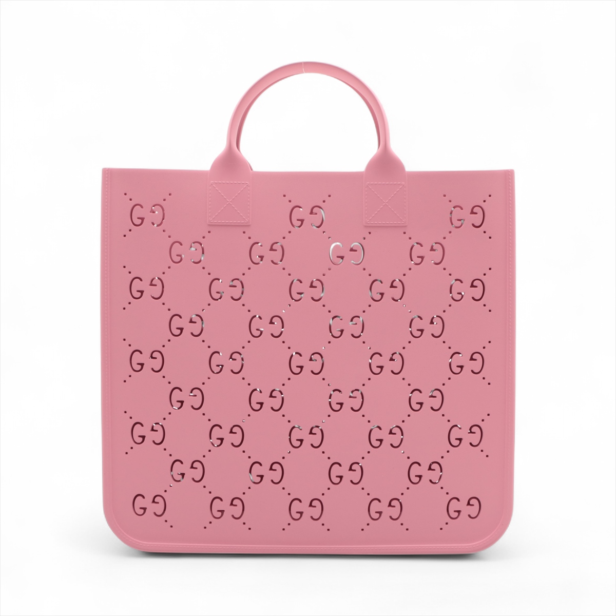 【30％OFF】 グッチ GGスプリーム 679365 ピンク ハンドバッグ ラバー バッグ