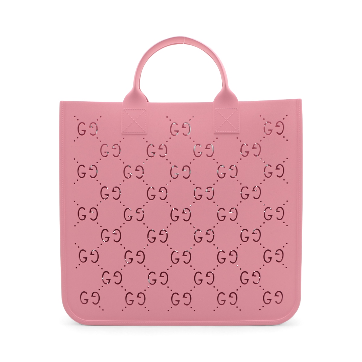グッチ GGスプリーム ラバー ハンドバッグ ピンク 679365