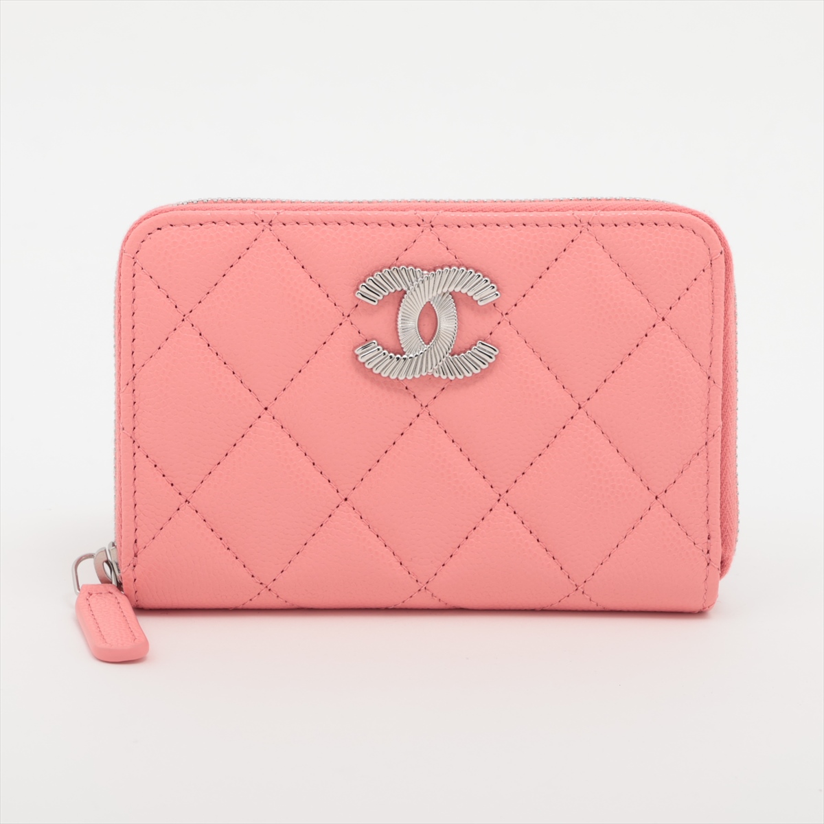 CHANEL シャネル マトラッセ ピンク コインケース 小銭入れ