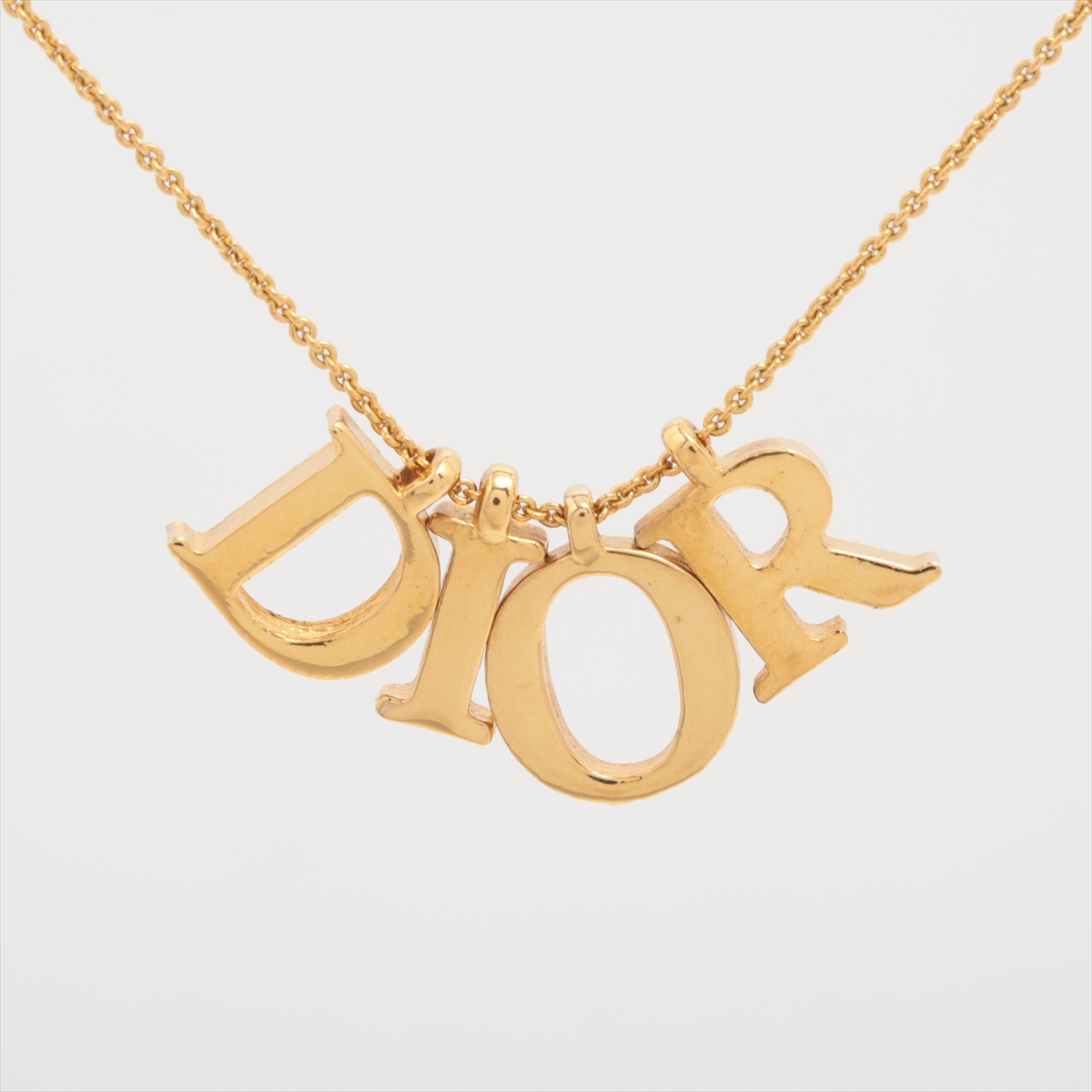 美品】Dior ディオール ネックレス ゴールド サークルロゴ