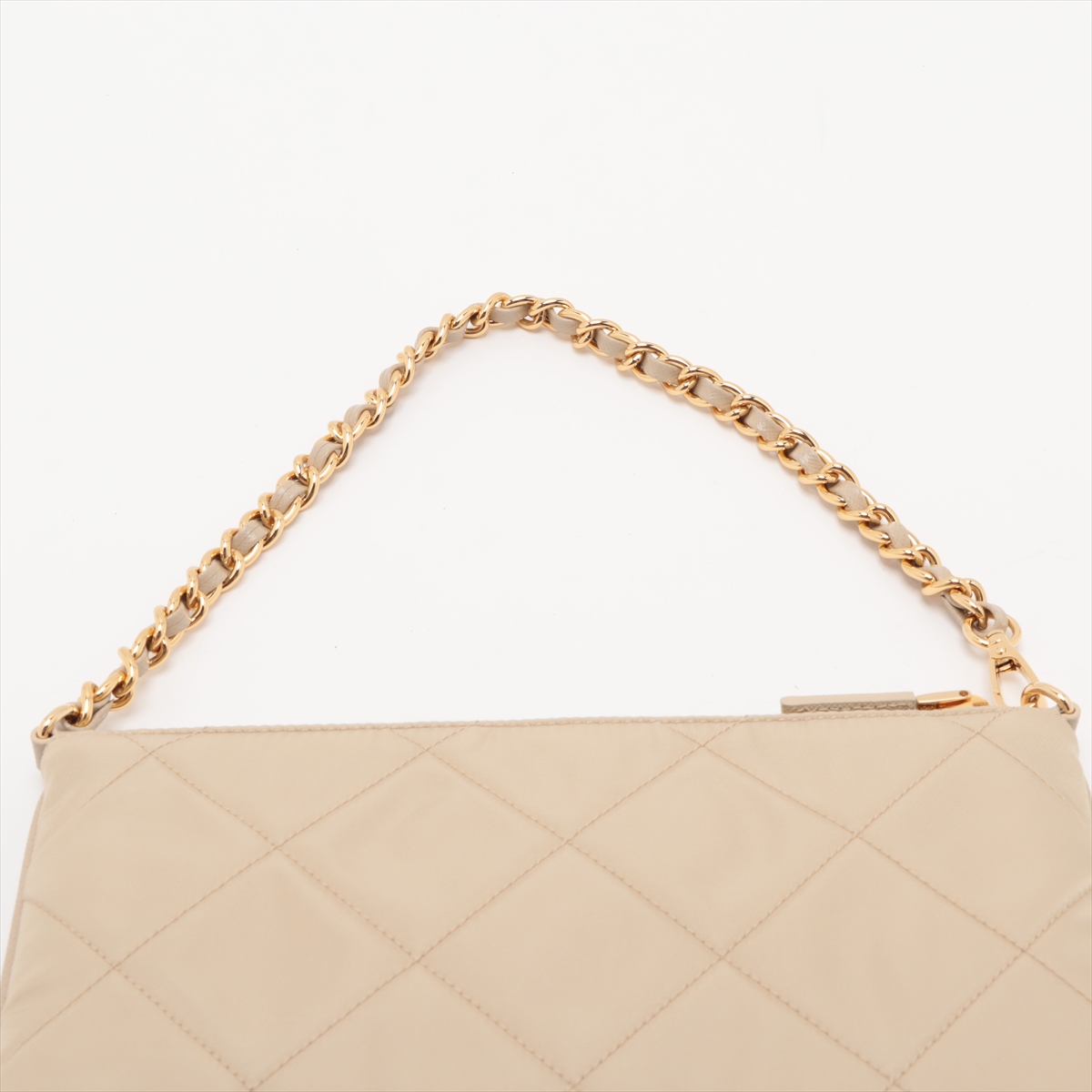 PRADA キルティングナイロンチェーンショルダーバック 1NI054 プラダ テスートインプントゥ ナイロン チェーンショルダー