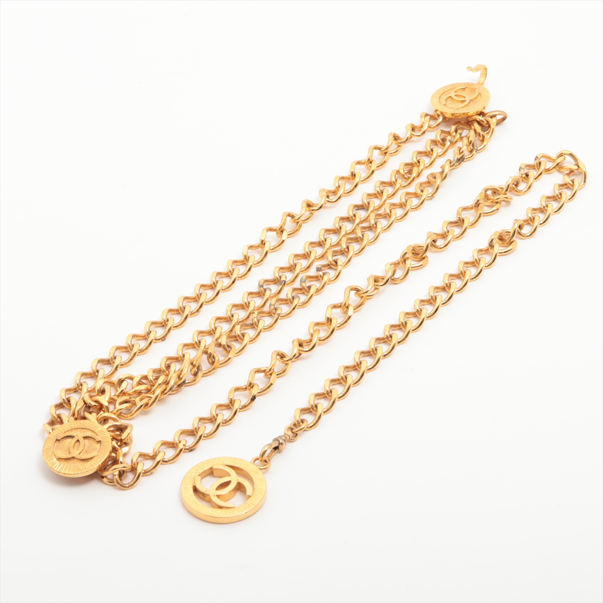 CHANEL シャネル ヴィンテージ チェーンベルト ココマーク ゴールド CHANEL シャネル ヴィンテージ ココマーク メダリオン チェーン
