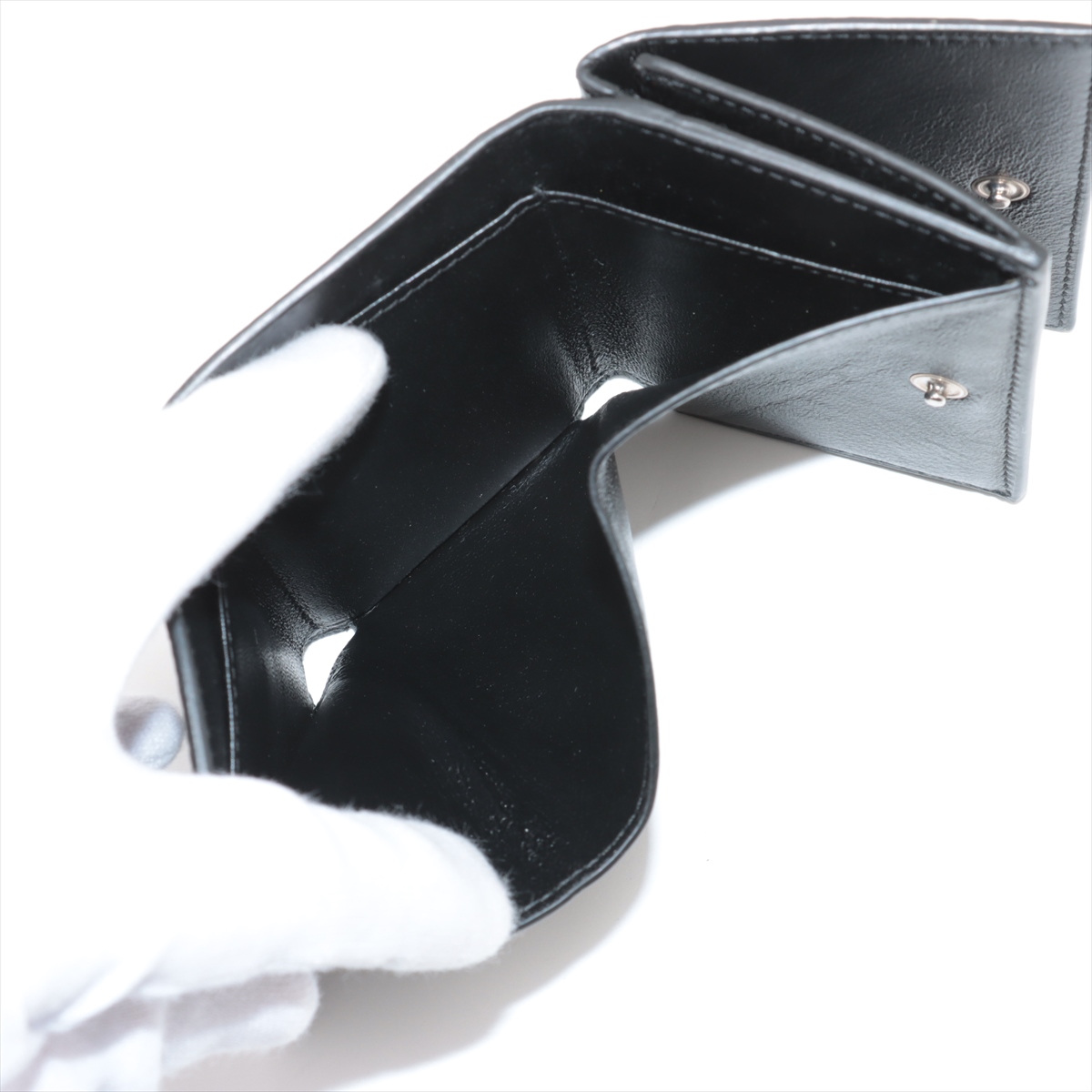 【いーしー 様】BALENCIAGA 　エブリデイ　マネークリップ　レザー バレンシアガ ロゴ 594308 レザー マネークリップ グレー AB