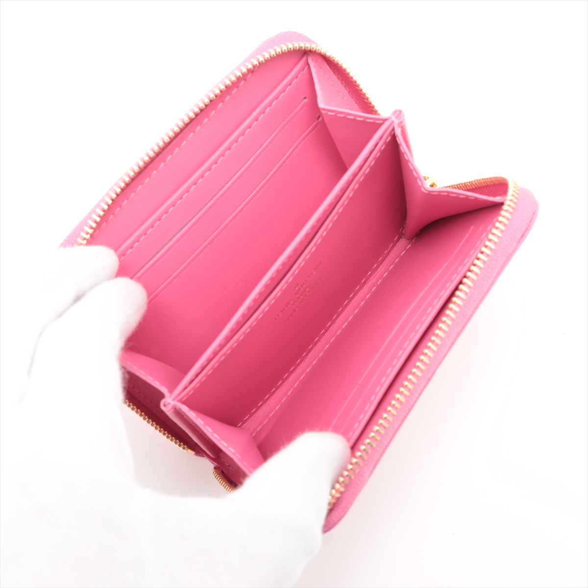 Louis Vuitton Vernis Other M82976 Pink Coin Purse Zippy Coin