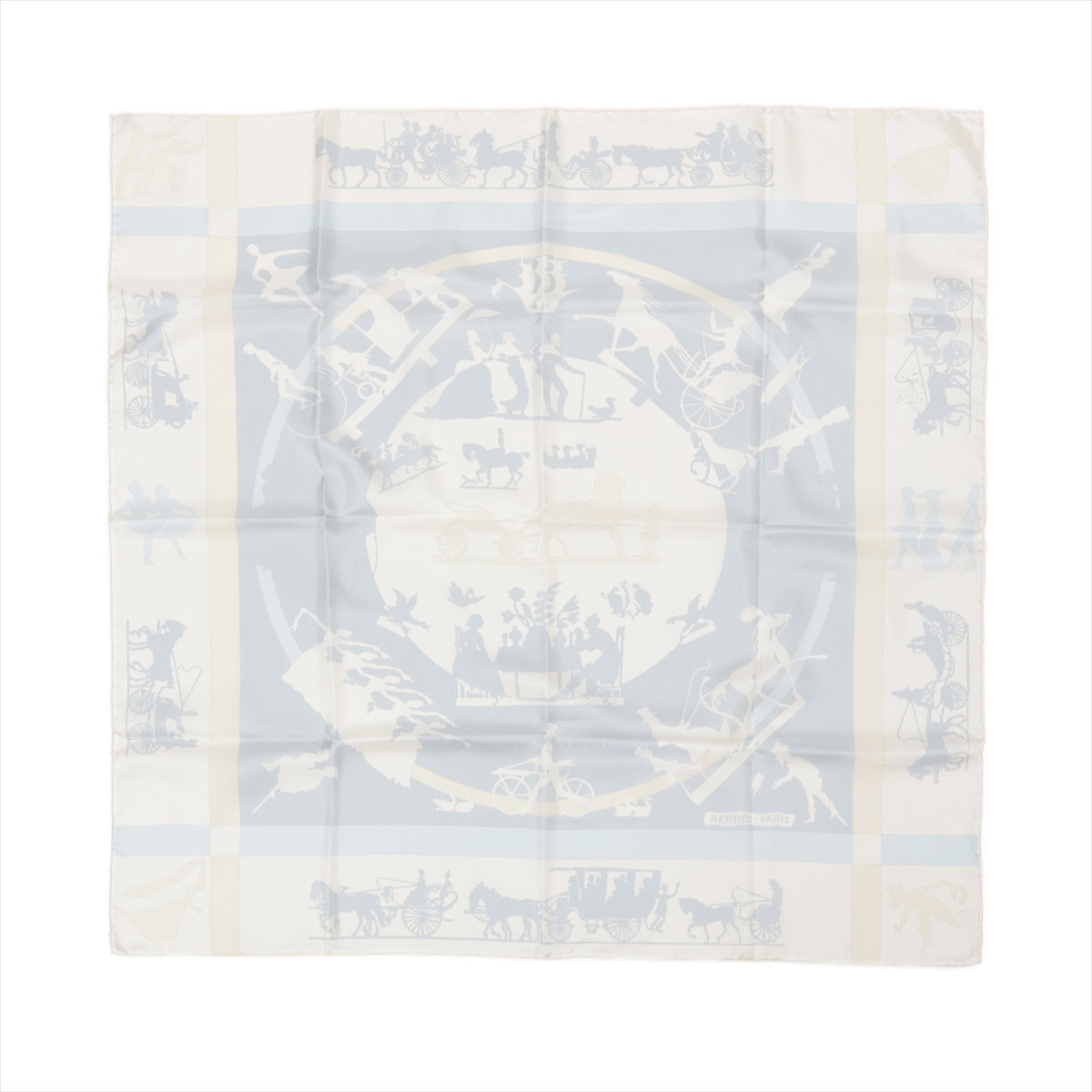 HERMES】【JEUX D'OMBRES】【シルクジャージー】【フランス製