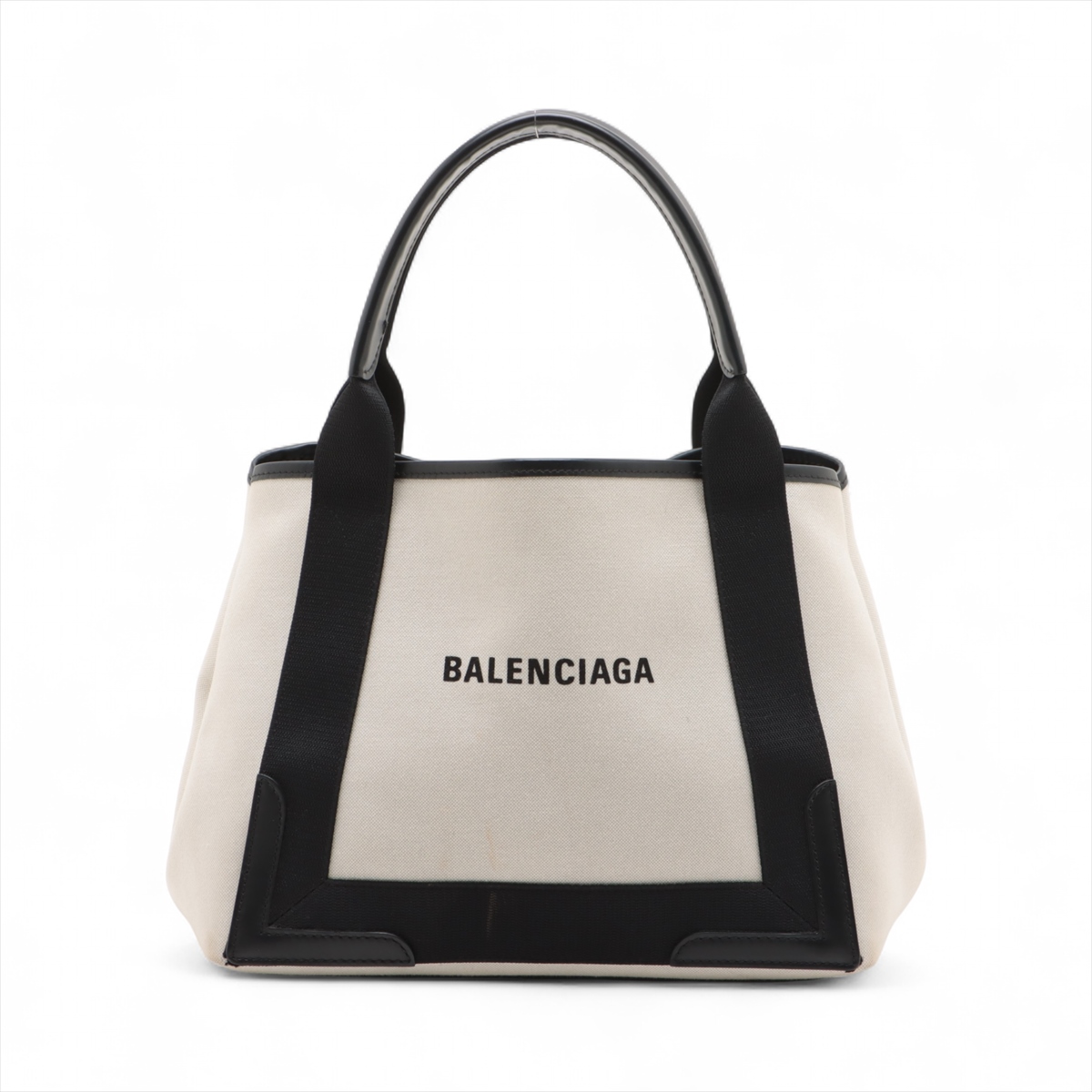 バレンシアガ ネイビー カバス ナイロン レザー トートバッグ BALENCIAGA バレンシアガ トートバッグ ナイロンレザー ネイビー