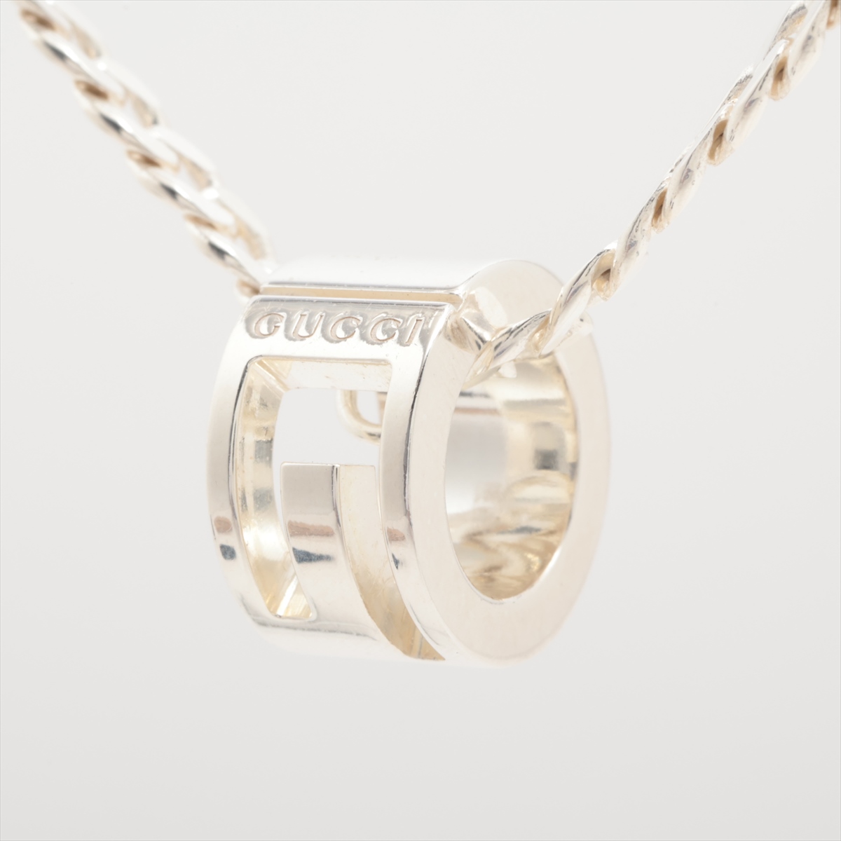 グッチ カットアウトG ネックレス 925 16.6g シルバー A3773989