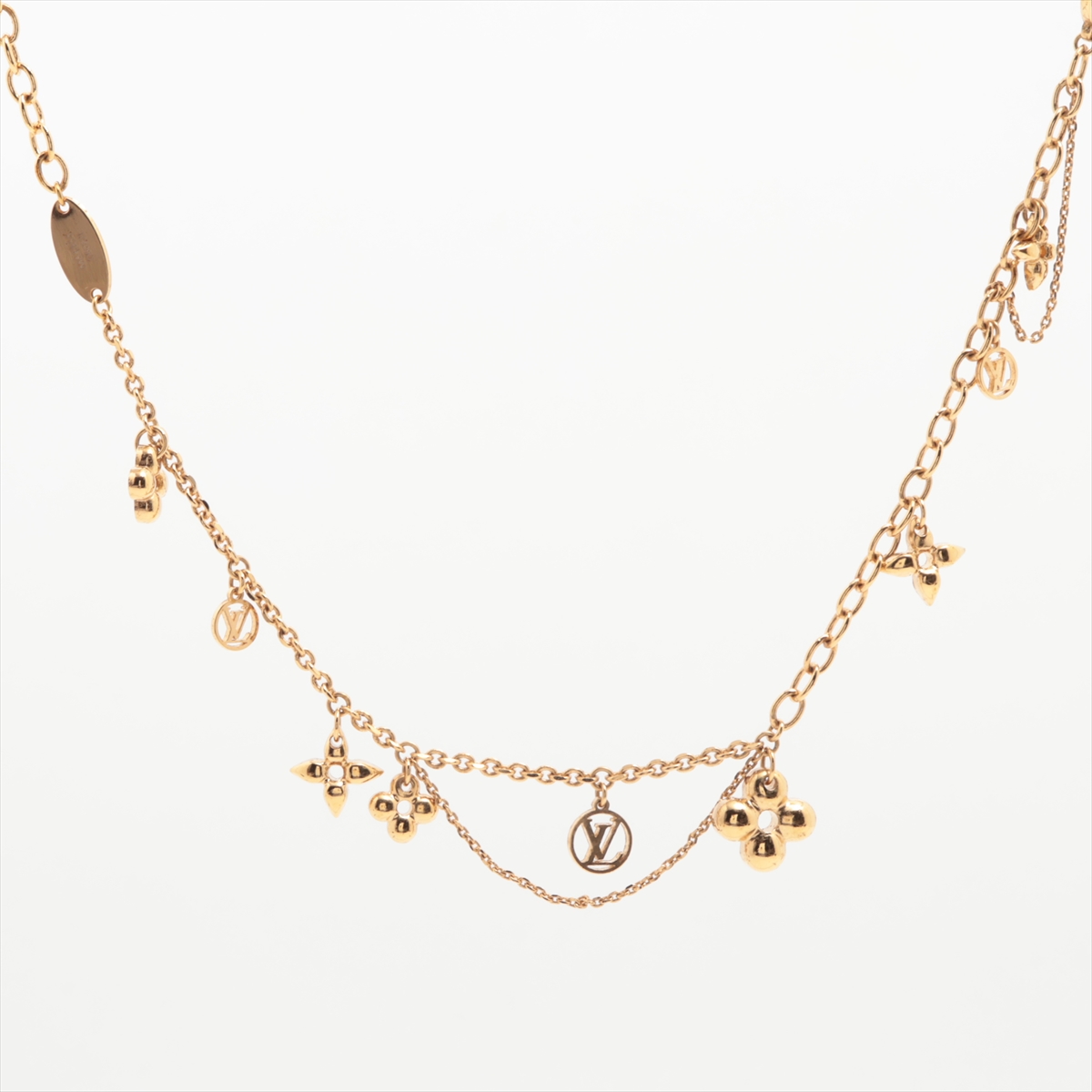 鑑定済み　極美品✨　ルイヴィトン　エセンシャルV ネックレス　ゴールド　ロゴ ルイヴィトン ネックレス レディース LOUIS VUITTON ネックレス