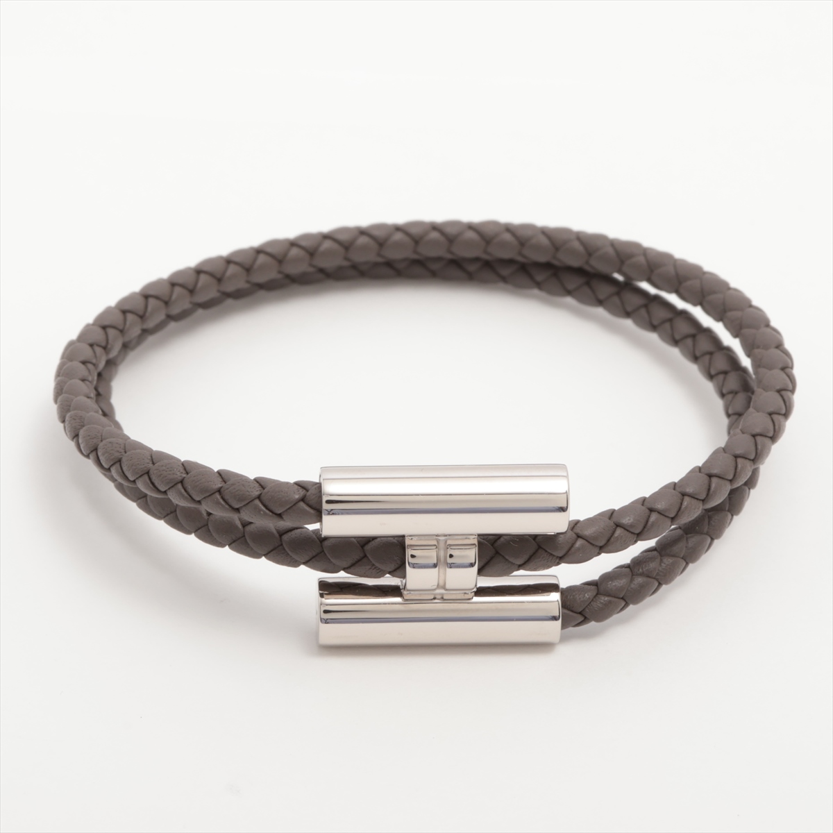 エルメス プスプス ブレスレット GP×革 ブリック AP074447｜中古