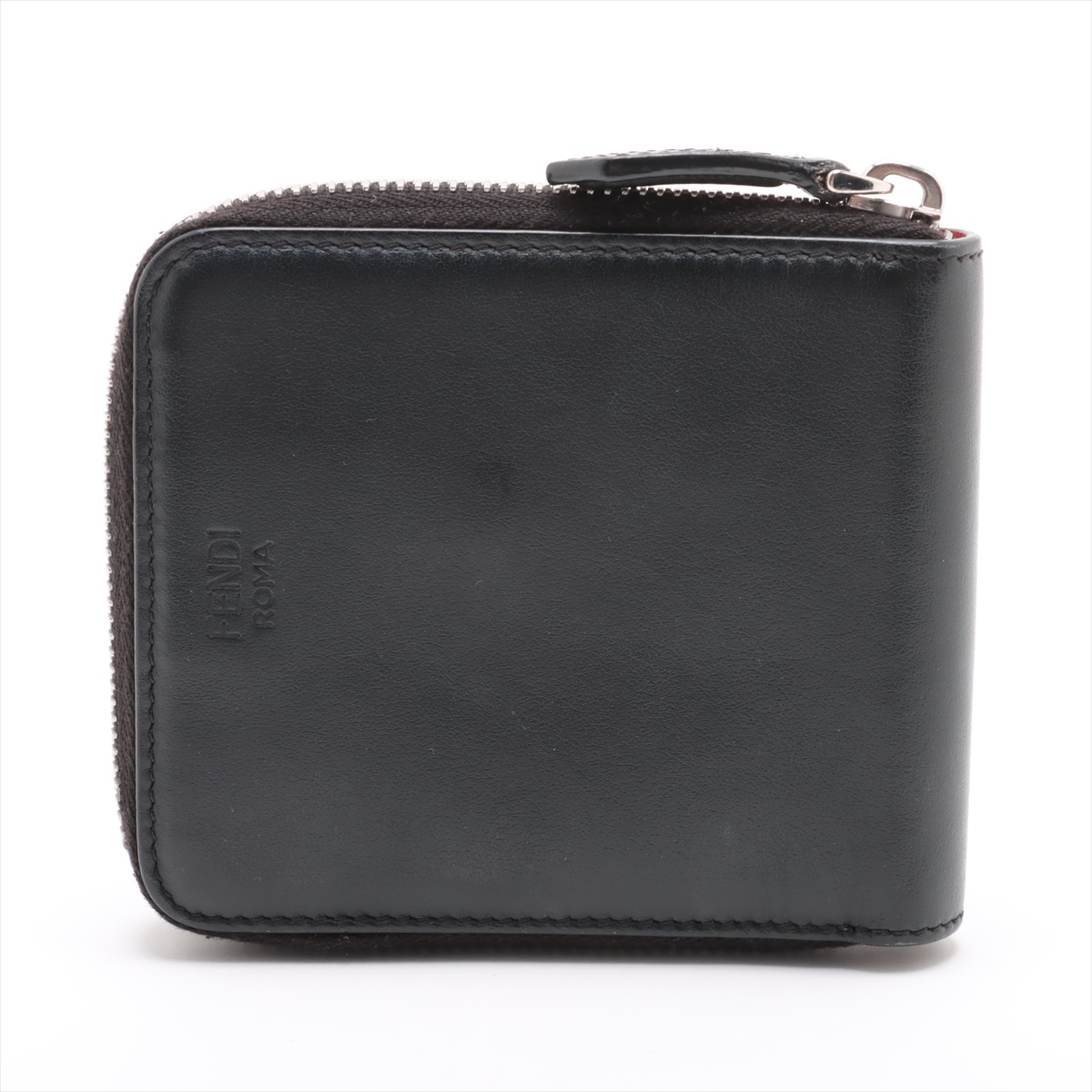 し*様 良品 フェンディ モンスター バグズアイ マルチカラー ジッピーウォレッ FENDI - FENDI フェンディ 長財布 バグズアイ モンスター レザー