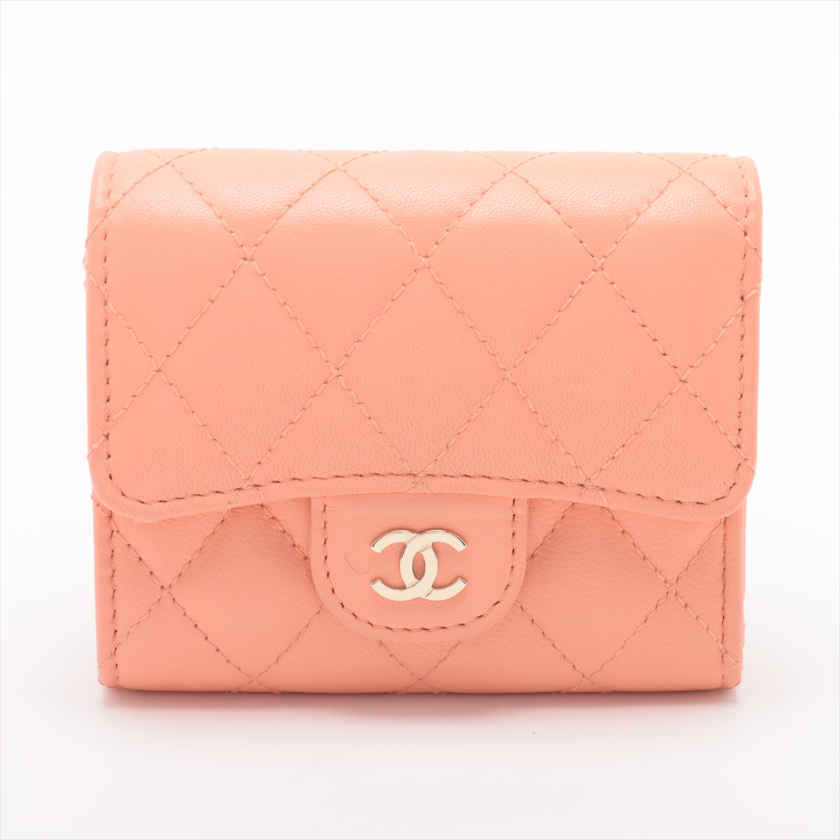 CHANEL＊シャネル＊財布＊マトラッセ＊ラムスキン＊コンパクトウォレット シャネル マトラッセ ラムスキン コンパクトウォレット ブラック