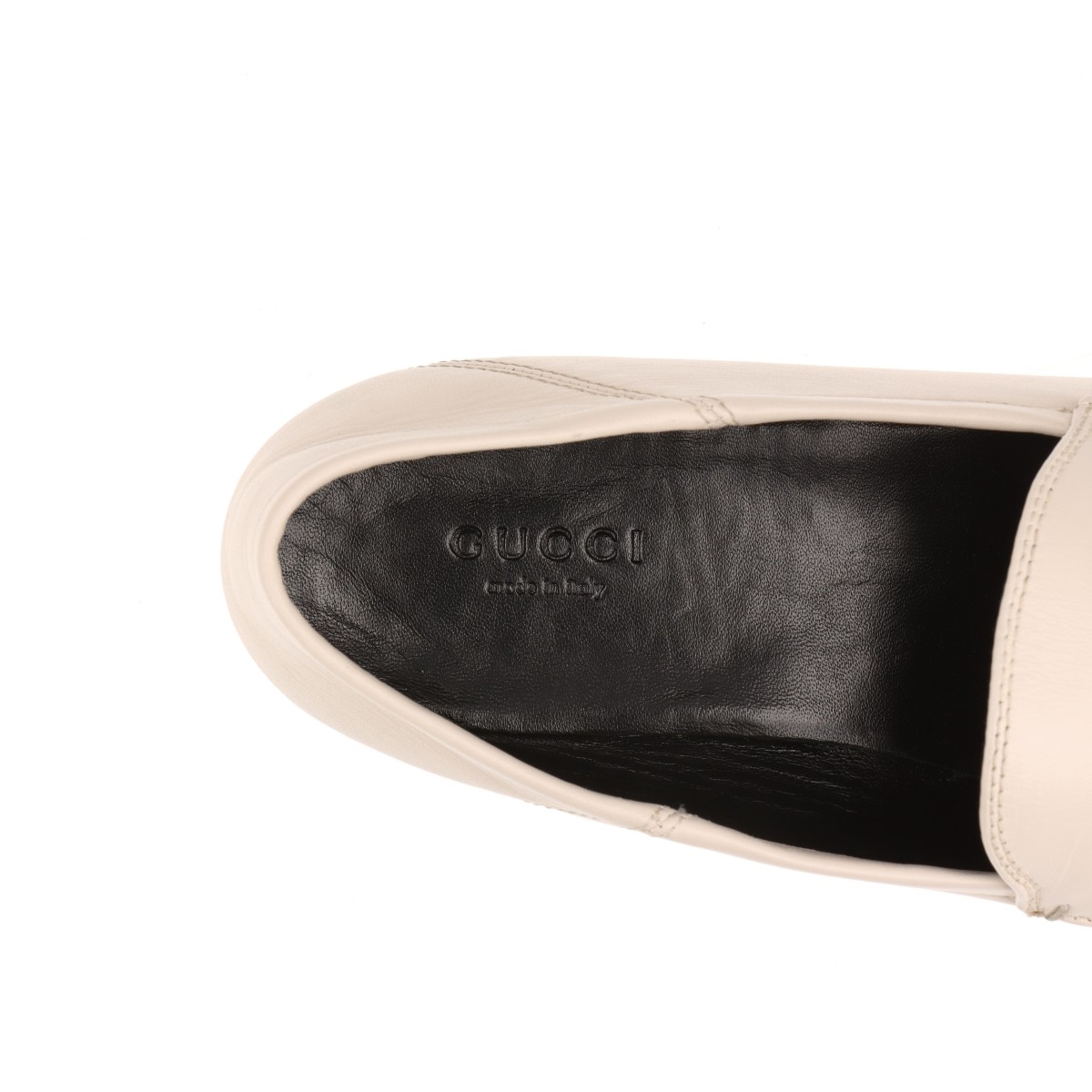 GUCCI 90s コインローファー GUCCI コインローファー レザー ベージュ サイズ38 希少品