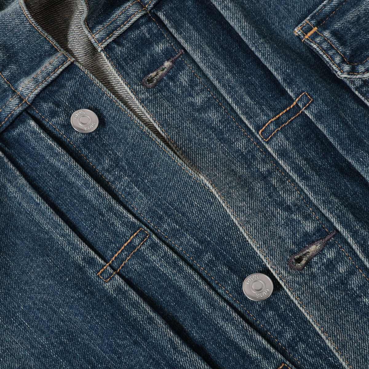 Dior Cotton Denim Jacket 50 Men's Blue 293D489AY513 | eBay
