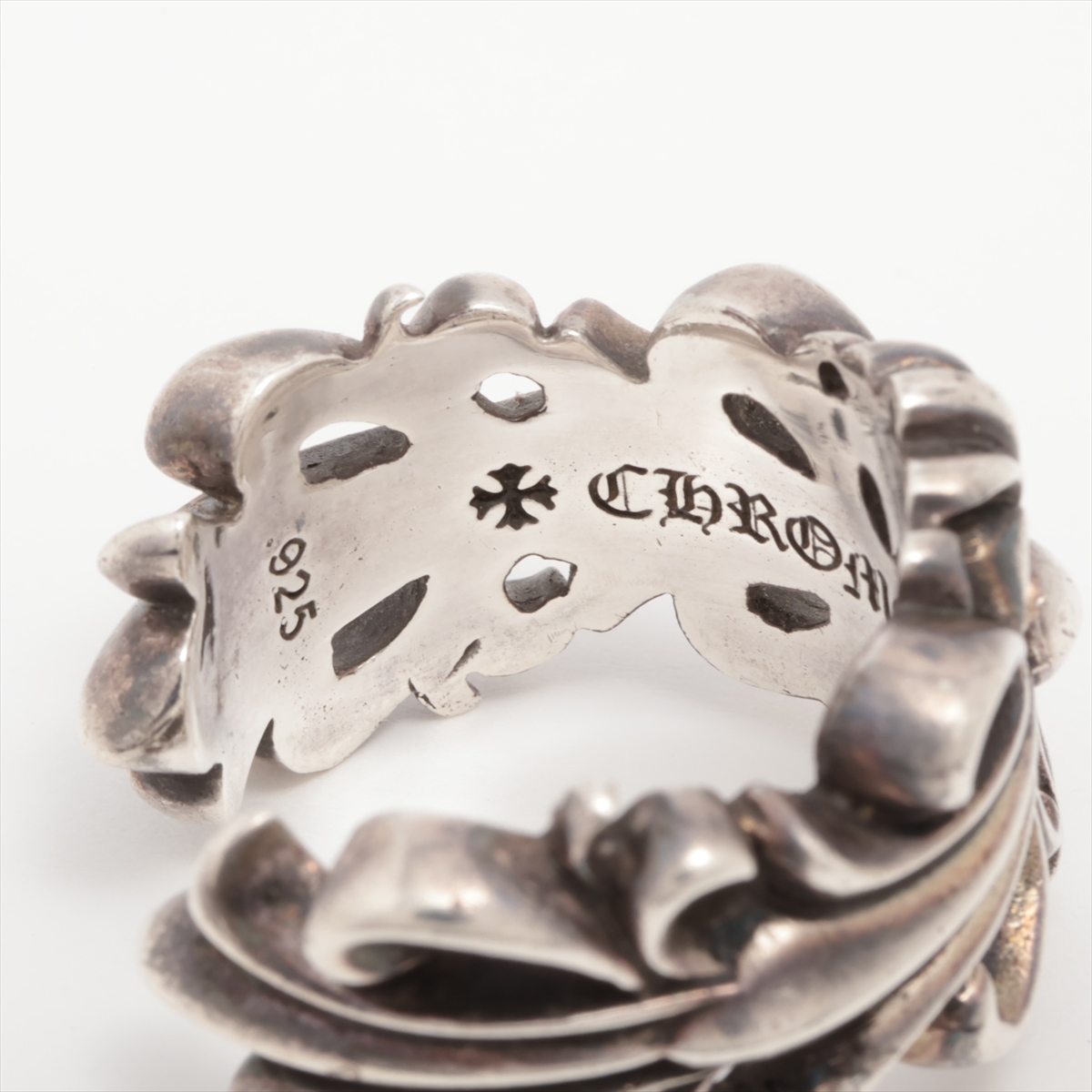 ☆美品　ALLU（アリュー）銀座店購入　クロムハーツ　フローラルクロスリング　☆ クロムハーツ フローラルクロス リング 925 17.2g A1877507