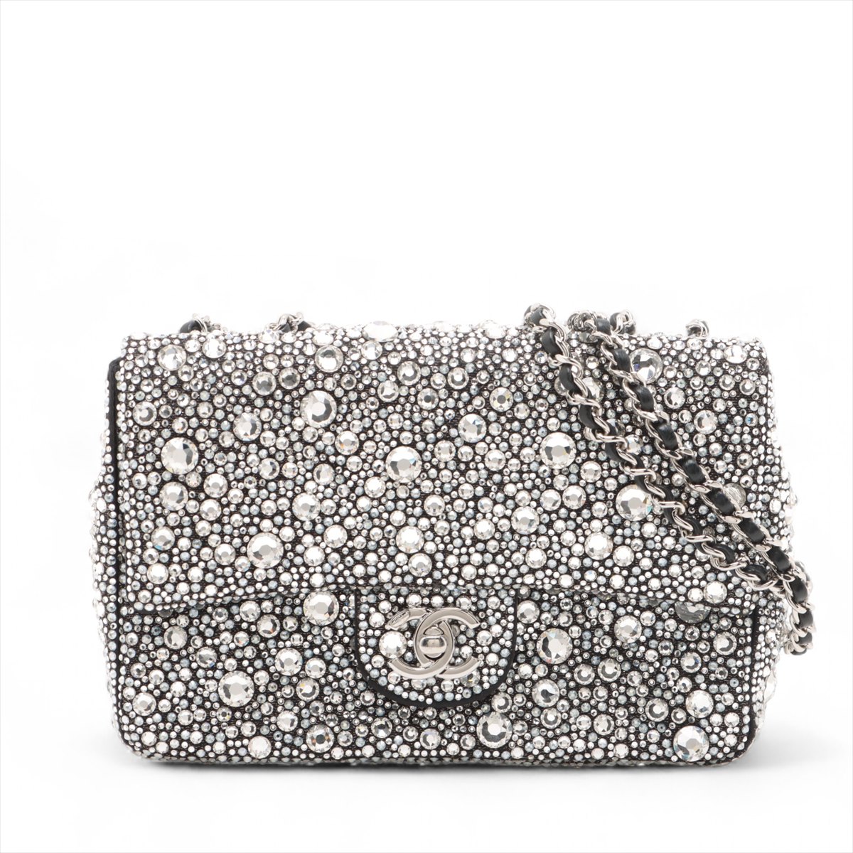【CHANEL】ツイード＆スパンコール★ミニマトラッセ20cm マトラッセ シャネル ショルダーバッグ ミニマトラッセ 20