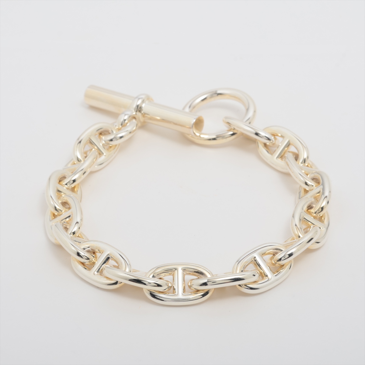 【HERMES】人気♡シェーヌダンクル ブレスレット MM エルメス シェーヌダンクルMM ブレスレット 16コマ 925 58.5g
