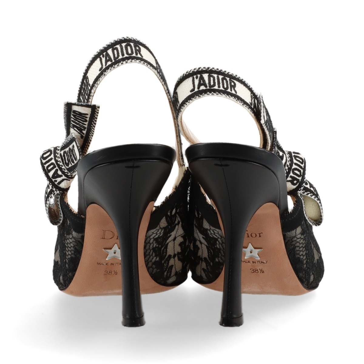 美品 ディーオル DIOR ファブリック ストラップパンプス 35,5