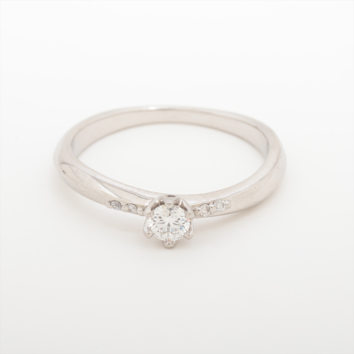e.m. グレーダイヤ　リング ZEXIMO公式】 天然ダイヤモンド0.2ct デザインリング 「V5」 H&C