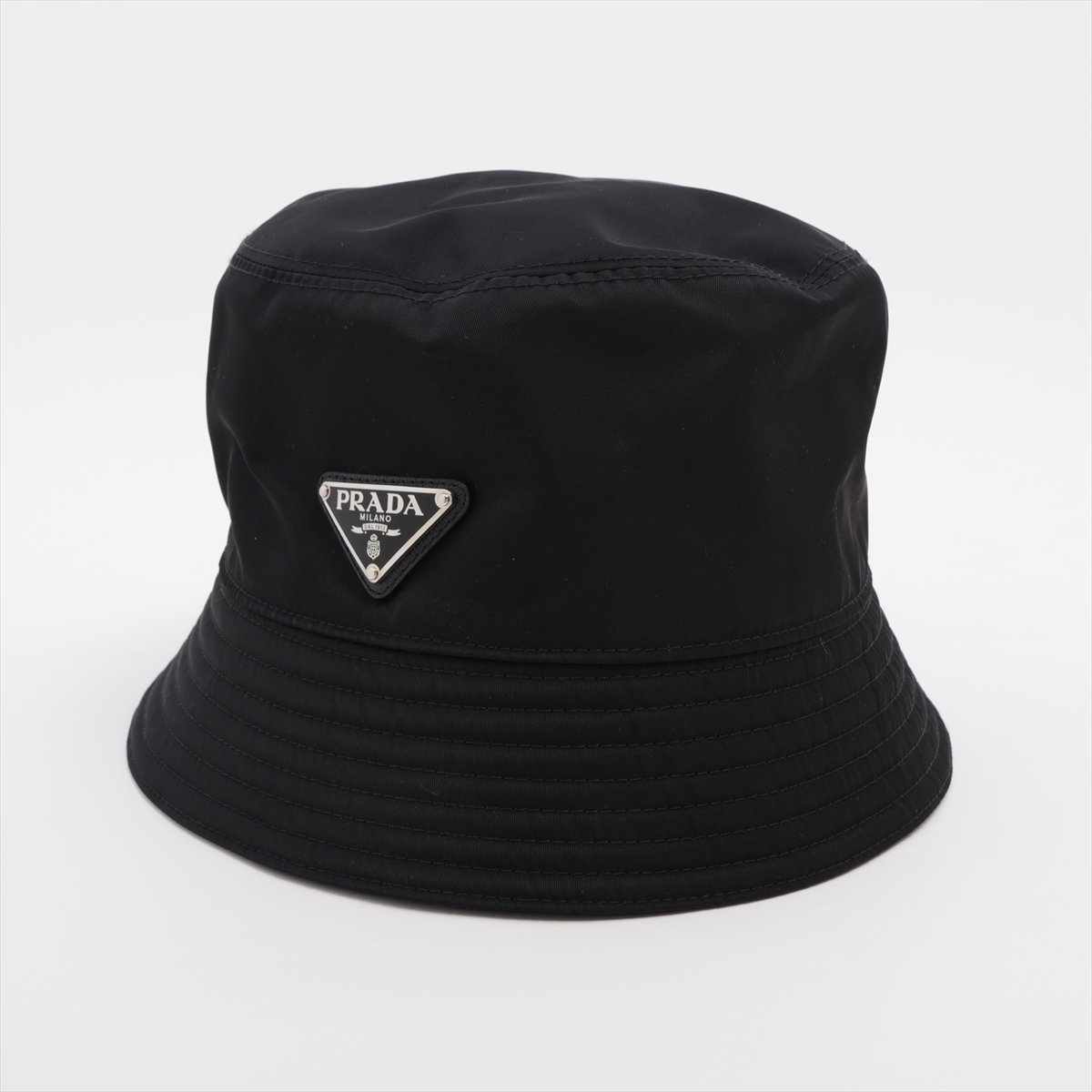◇プラダ◇1HC137/ナイロン/M/バケットハット/帽子/ブラック/ブランド プラダ 1HC137 Re Nylon リ ナイロン バケットハット M 58cm