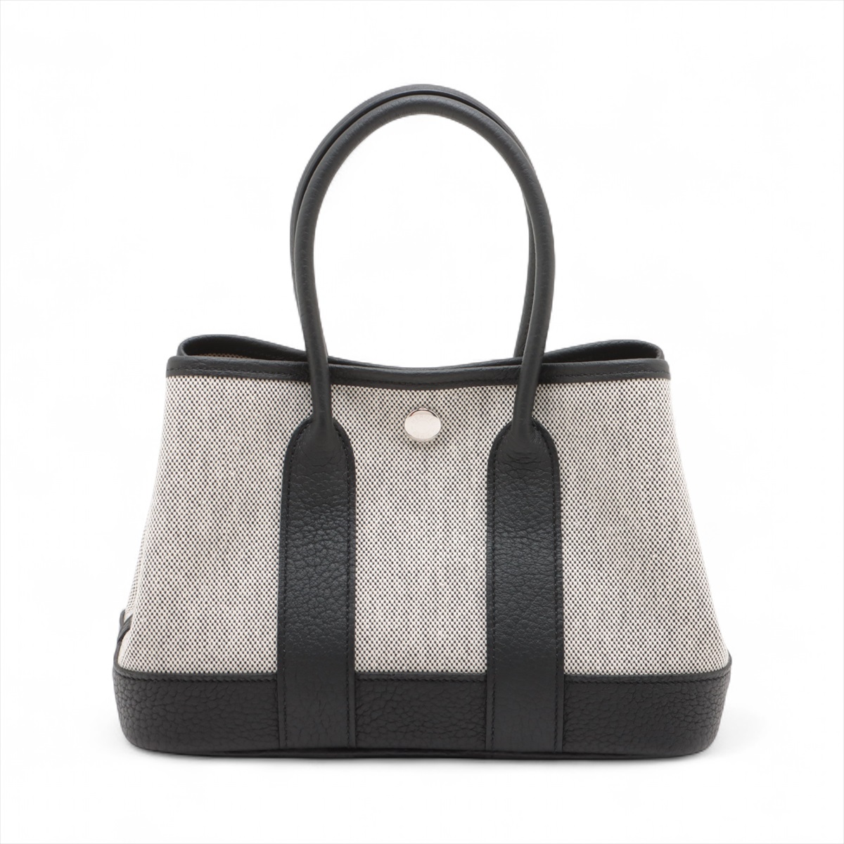 エルメス ワイド バングル Pm AG925 プラスチック ブラック シルバー