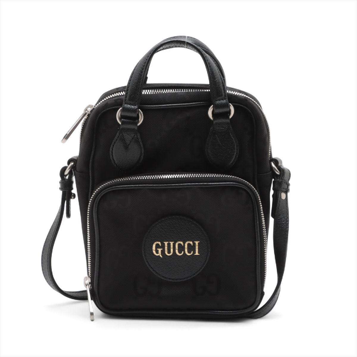 グッチ GGナイロン オフザグリッド ナイロンxレザー 2WAY