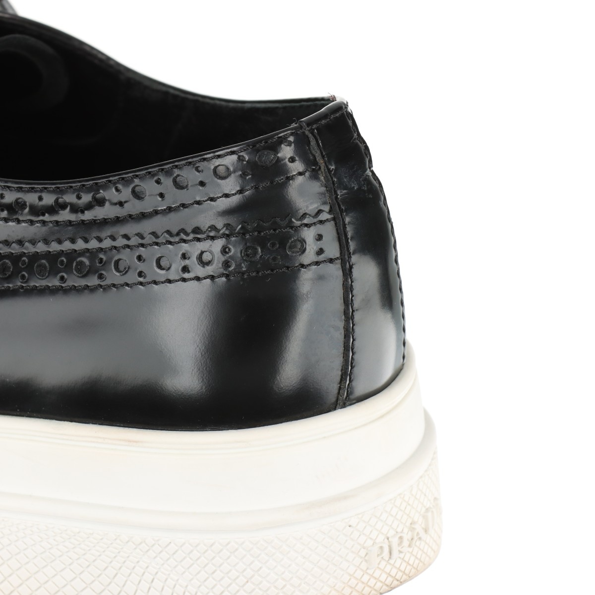 Prada ブラックレザー パンプス 38 PRADA ブラックレザーハイヒールパンプス - メルカリ