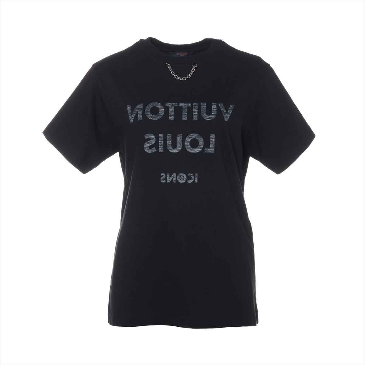 ヴィトン コットン Tシャツ S レディース ブラック FJTS18TXP