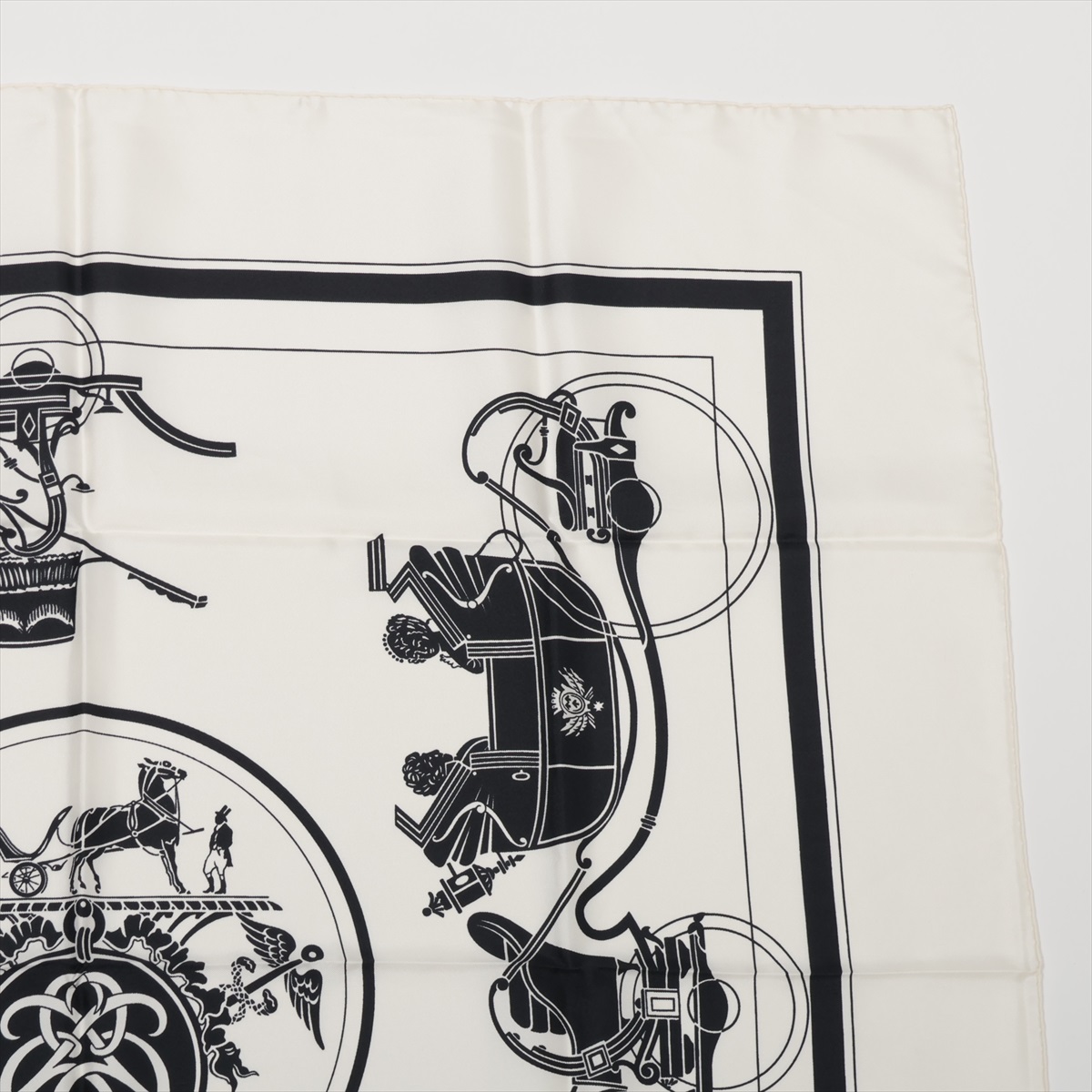 エルメス カレ90 Ex-Libris エクスリブリス スカーフ シルク