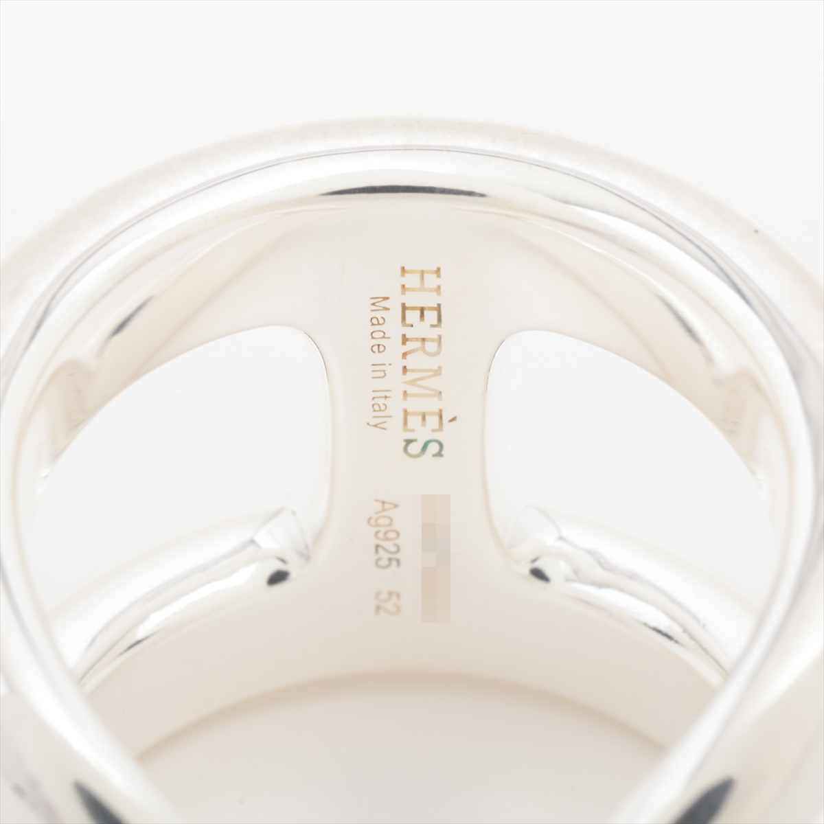 エルメス　オスモズ　GM　リング52 ⭐︎ 新品・未使用 HERMES - エルメス Osmose GM オスモズGMシルバーリング メンズ