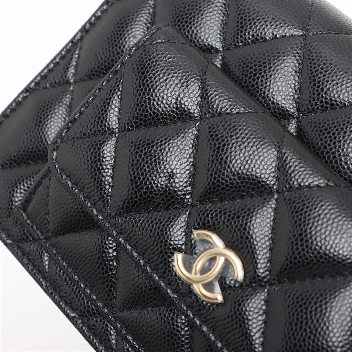CHANEL★シャネルマトラッセチェーン キャビアスキン Aランク シャネル マトラッセ キャビアスキン チェーントートバッグ ココ
