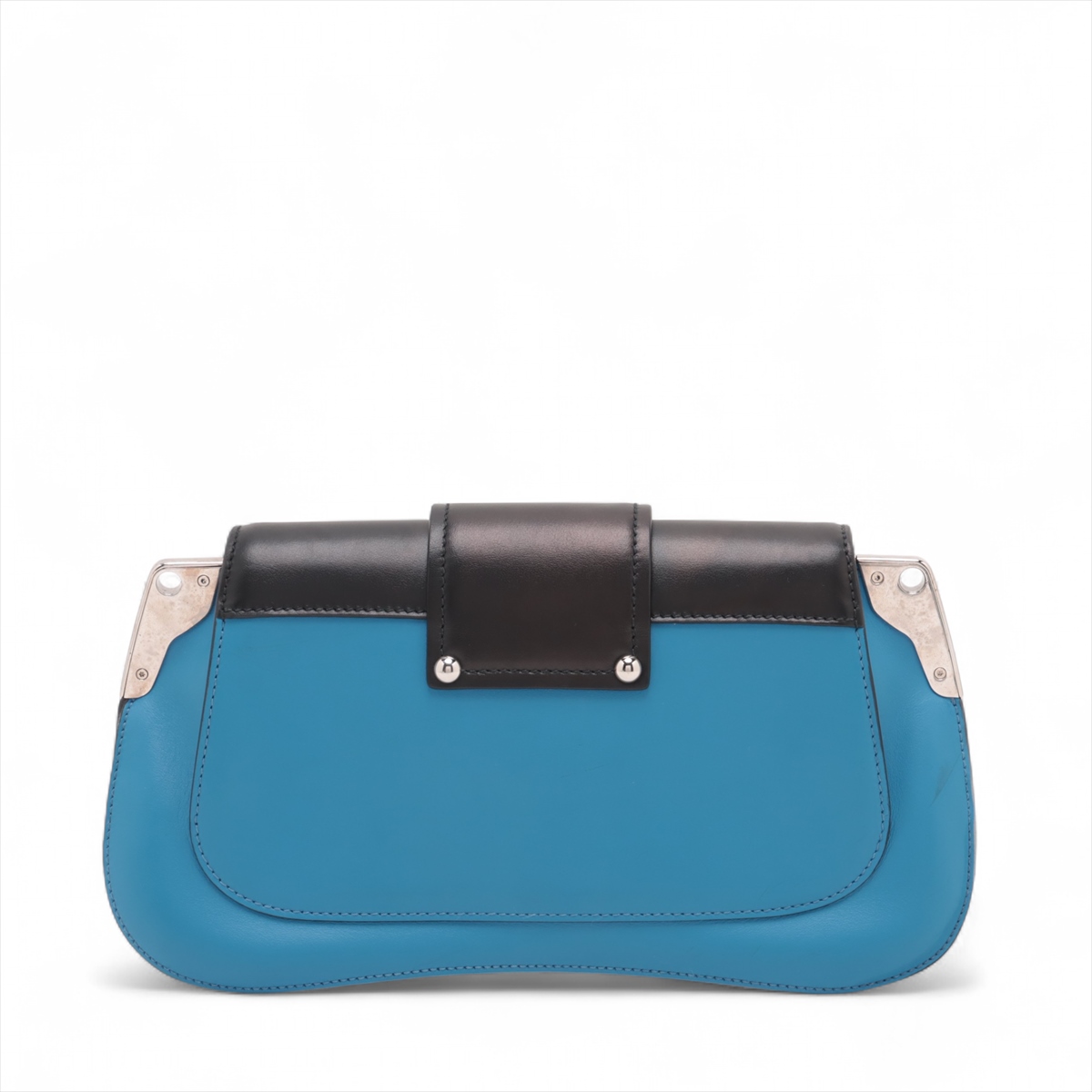 美品　プラダ　レザー　ショルダーバッグ　ブラック　ギャランティーカード付属 PRADA プラダ ショルダーバッグ レザー ブラック レディース
